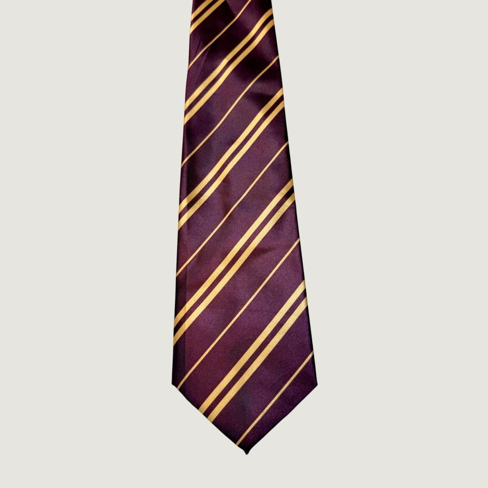 Harry Potter Gryffindor Burgundy Gold Tie Halloween Costume Cosplay Accessory